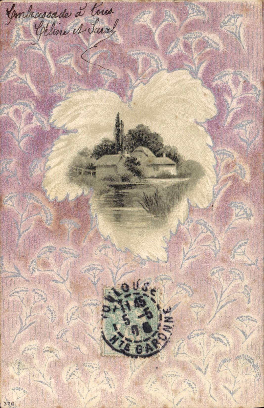 CPA Fantaisie Illustrateur Feuille de vigne 