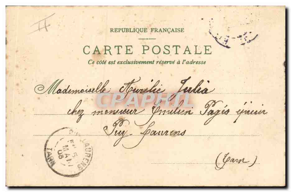 CPA Fantaisie Illustrateur Feuille de vigne  — Verso