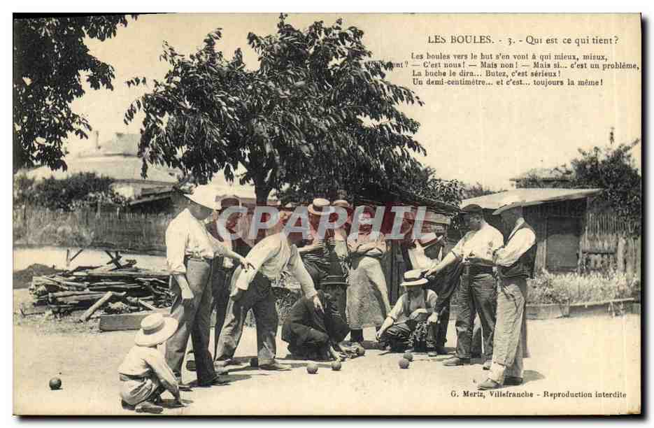 CPA Petanque Les boules TOP 
