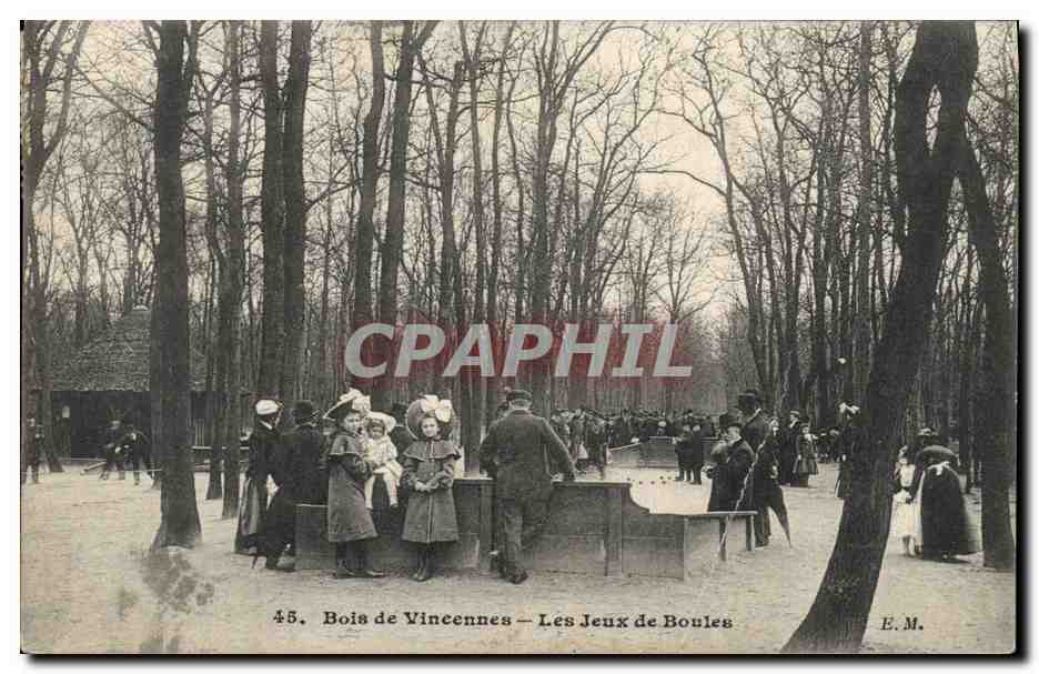 CPA Petanque Vincennes Les jeux de boules 