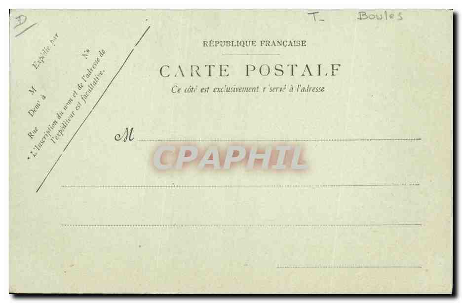 CPA Petanque Vichy Le jeu de boules TOP  — Rückseite