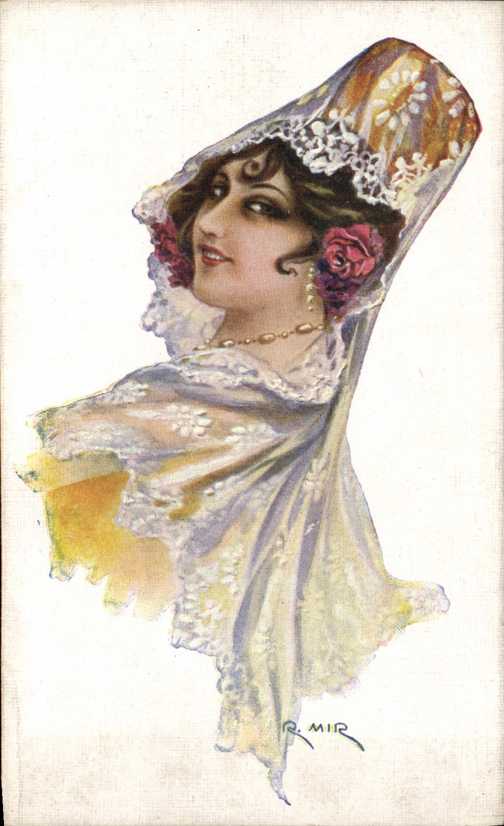 CPA Fantaisie Illustrateur Mir Femme 