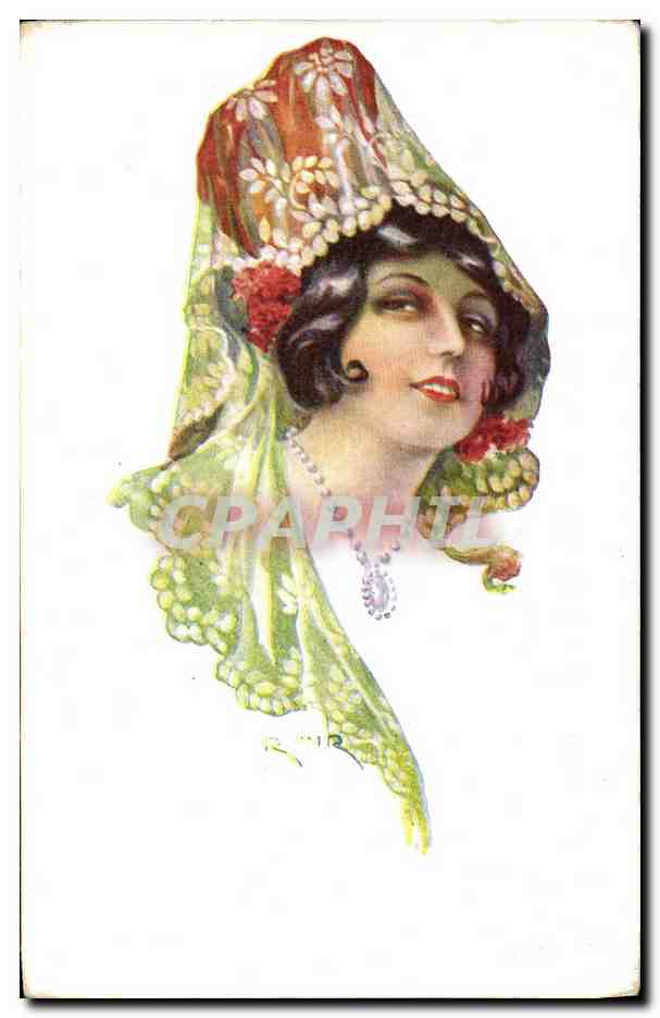 CPA Fantaisie Illustrateur Mir Femme 