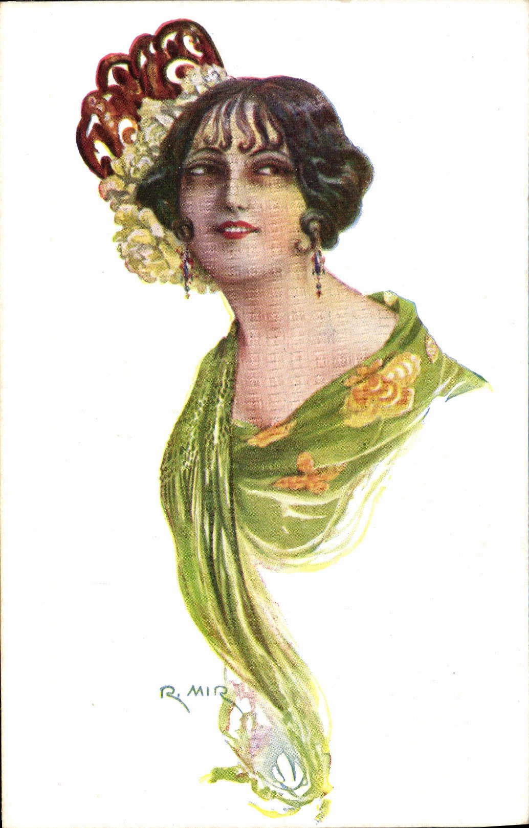 CPA Fantaisie Illustrateur Mir Femme 