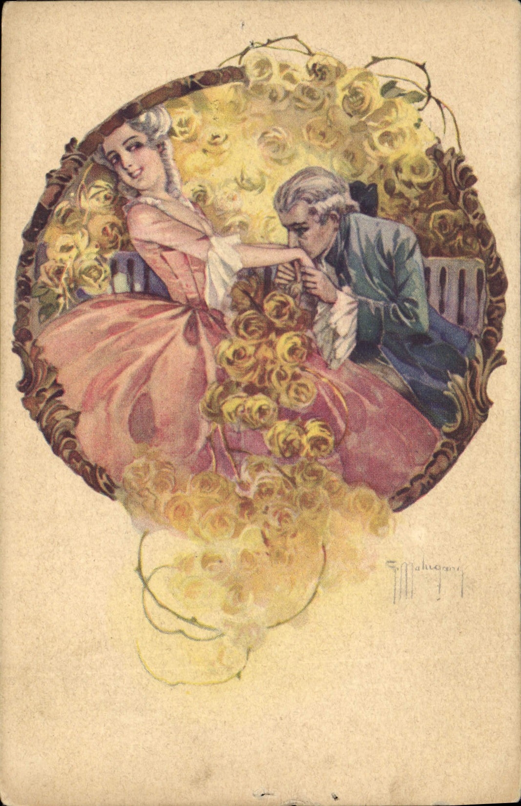 CPA Fantaisie Illustrateur Molugani Femme 