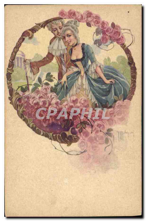 CPA Fantaisie Illustrateur Molugani Femme 