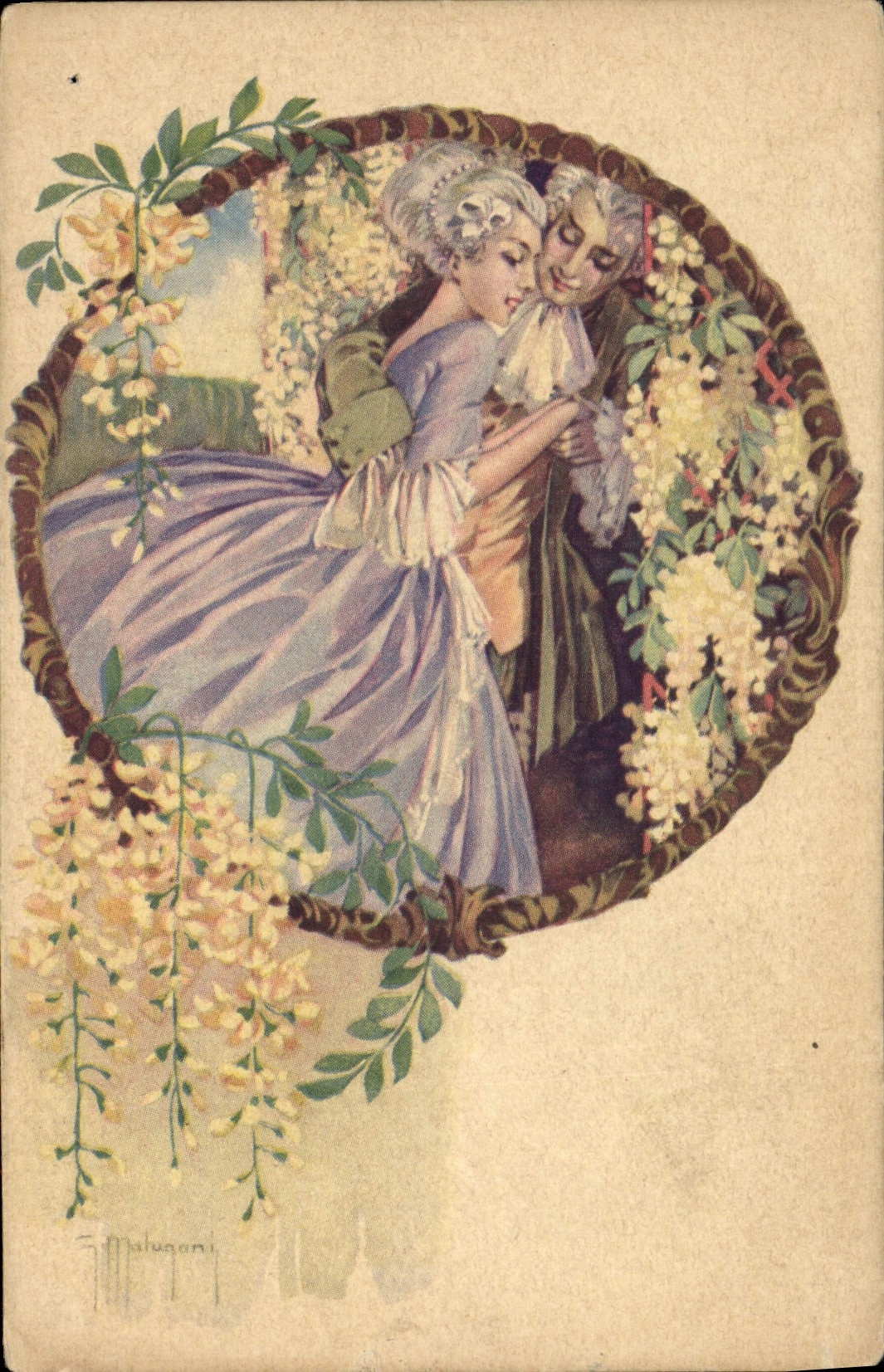 CPA Fantaisie Illustrateur Molugani Femme 