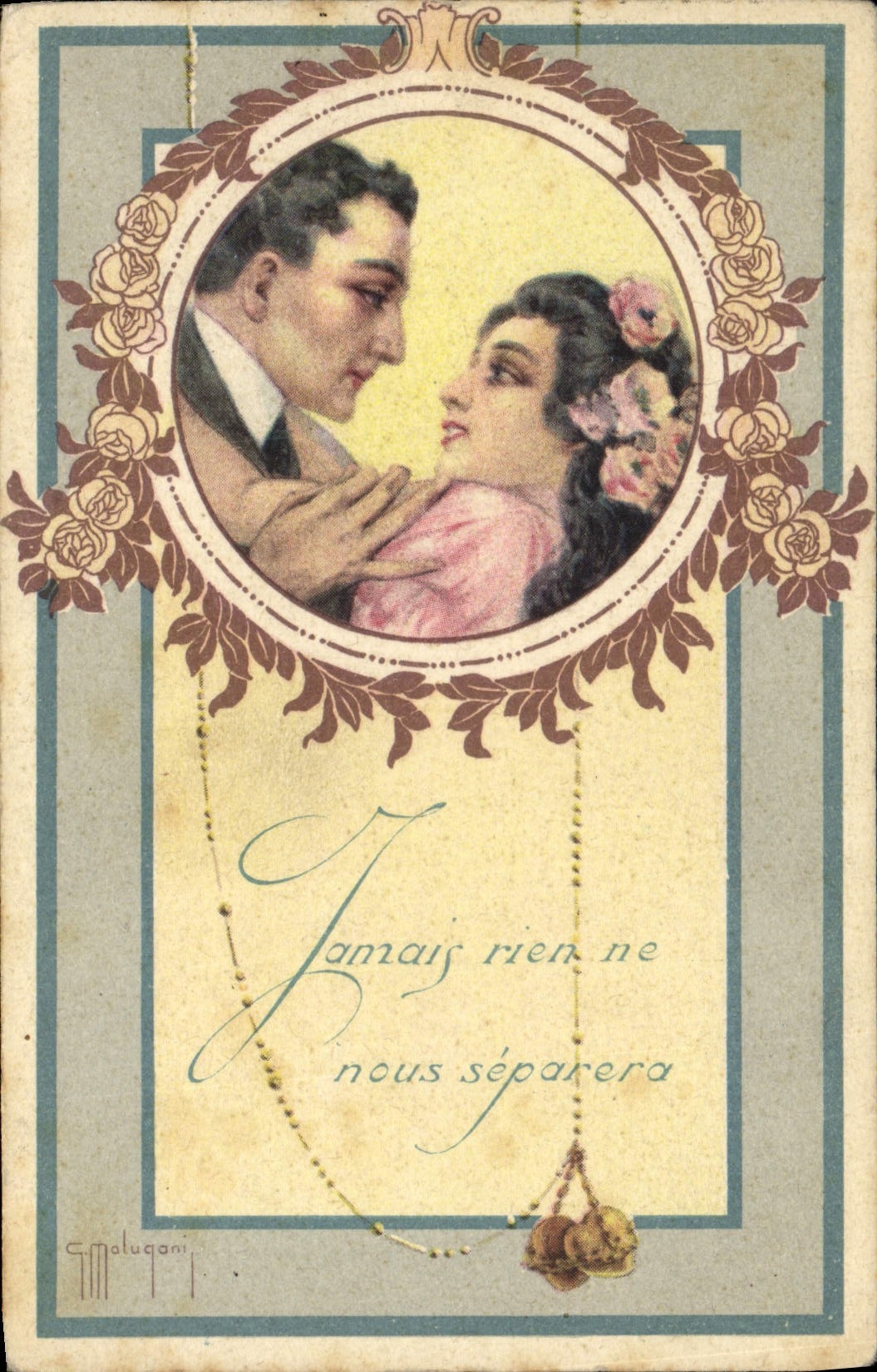 CPA Fantaisie Illustrateur Molugani Femme 