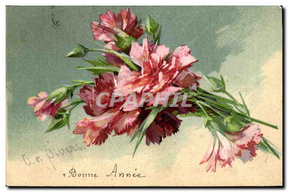 CPA Fantaisie Fleurs 