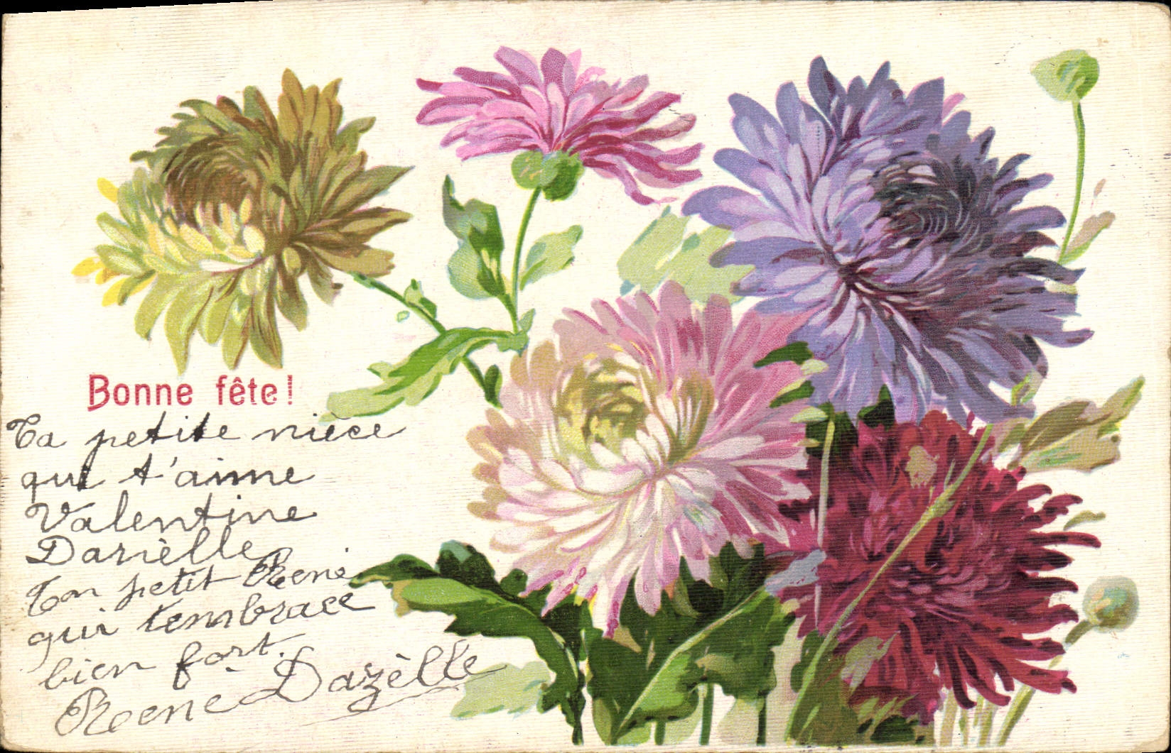CPA Fantaisie Fleurs 