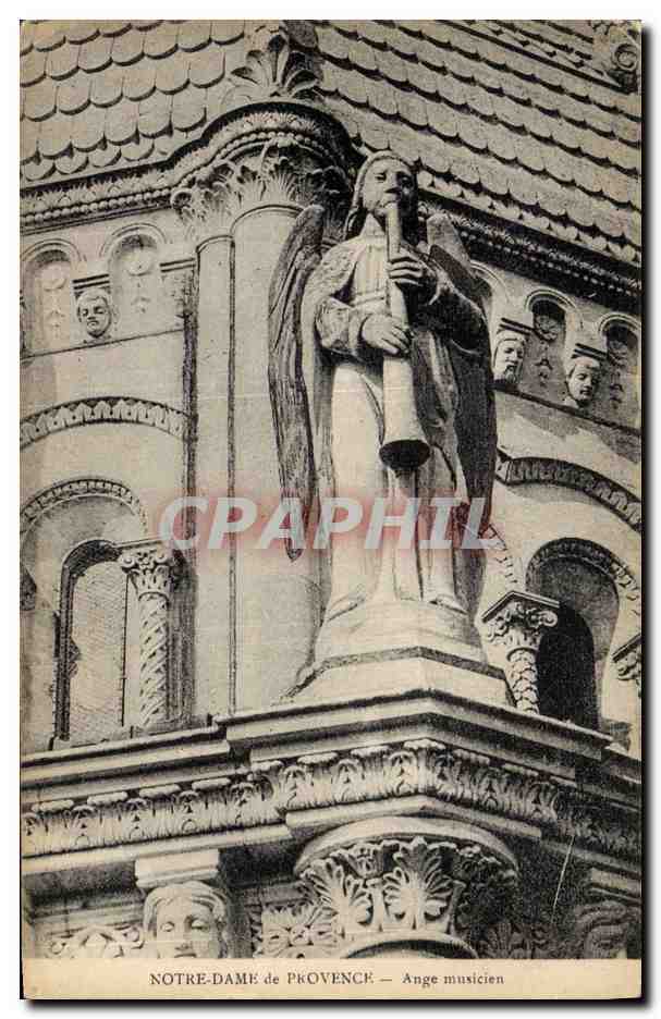 CPA Notre Dame de Provence Ange musicien 