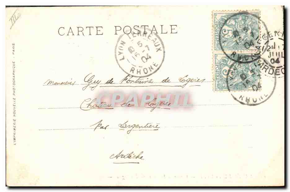 CPA Paris Musee du Louvre Concert d'enfants Montagna  — Rückseite