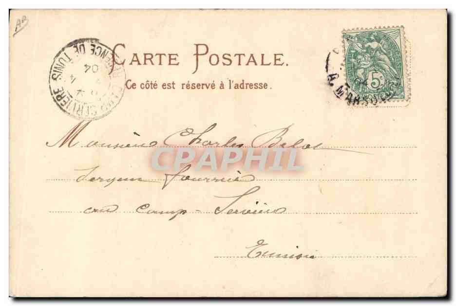 CPA Cochon Porc Homme Votre derniere conquete — Verso