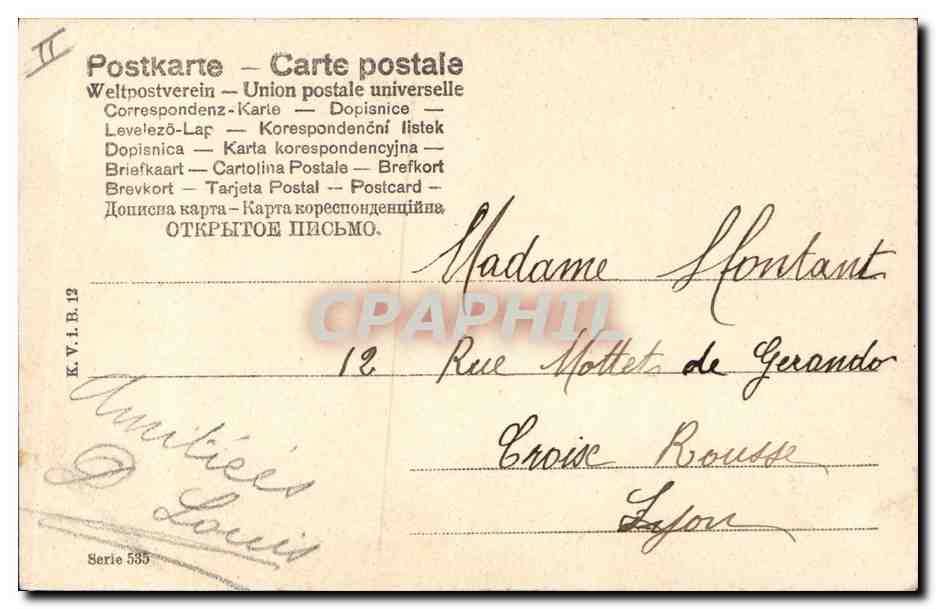 CPA Lapin Lapins Enfant Paques — Rückseite