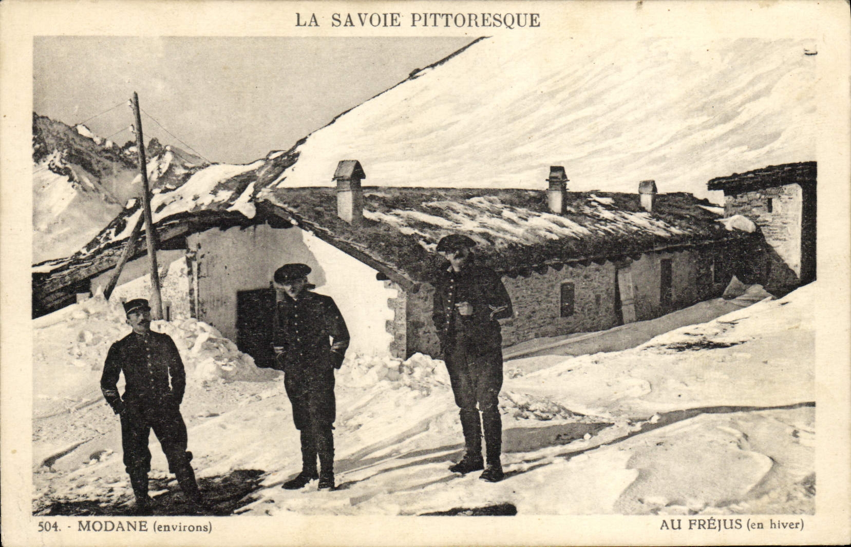 Modane (environs) — Au Fréjus (en hiver) — La Savoie Pittoresque, n°504