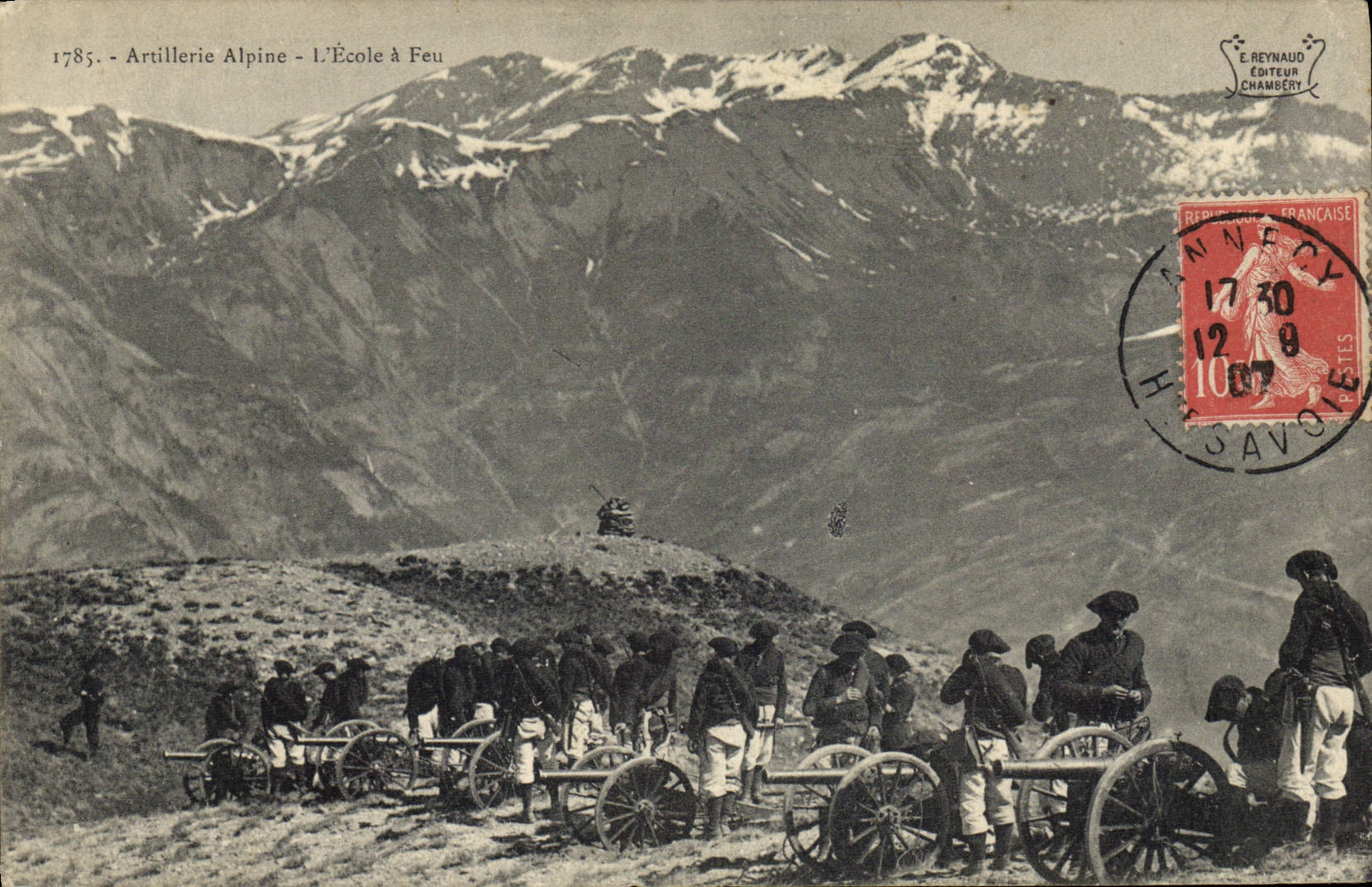 Artillerie Alpine - L'École à Feu - E. Reynaud, Éditeur, Chambéry