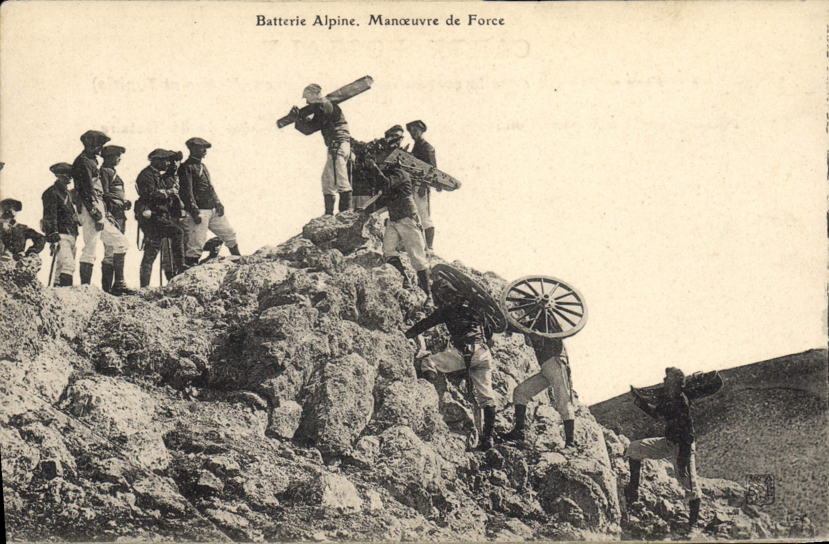Batterie Alpine. Manœuvre de Force — Éditeur non identifié, n° de série non visible