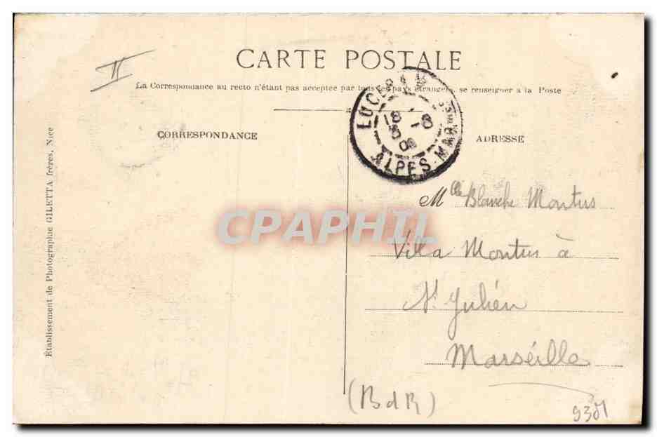 CPA Militaria Chasseurs Alpins Cabanes Vieilles Nouvelle caserne  — Verso