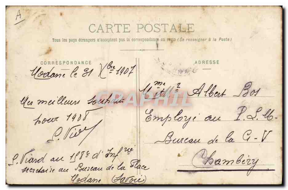 Dans les Alpes - Un Poste Optique — E. Reynaud Éditeur Chambéry, n°1782 — Reverso