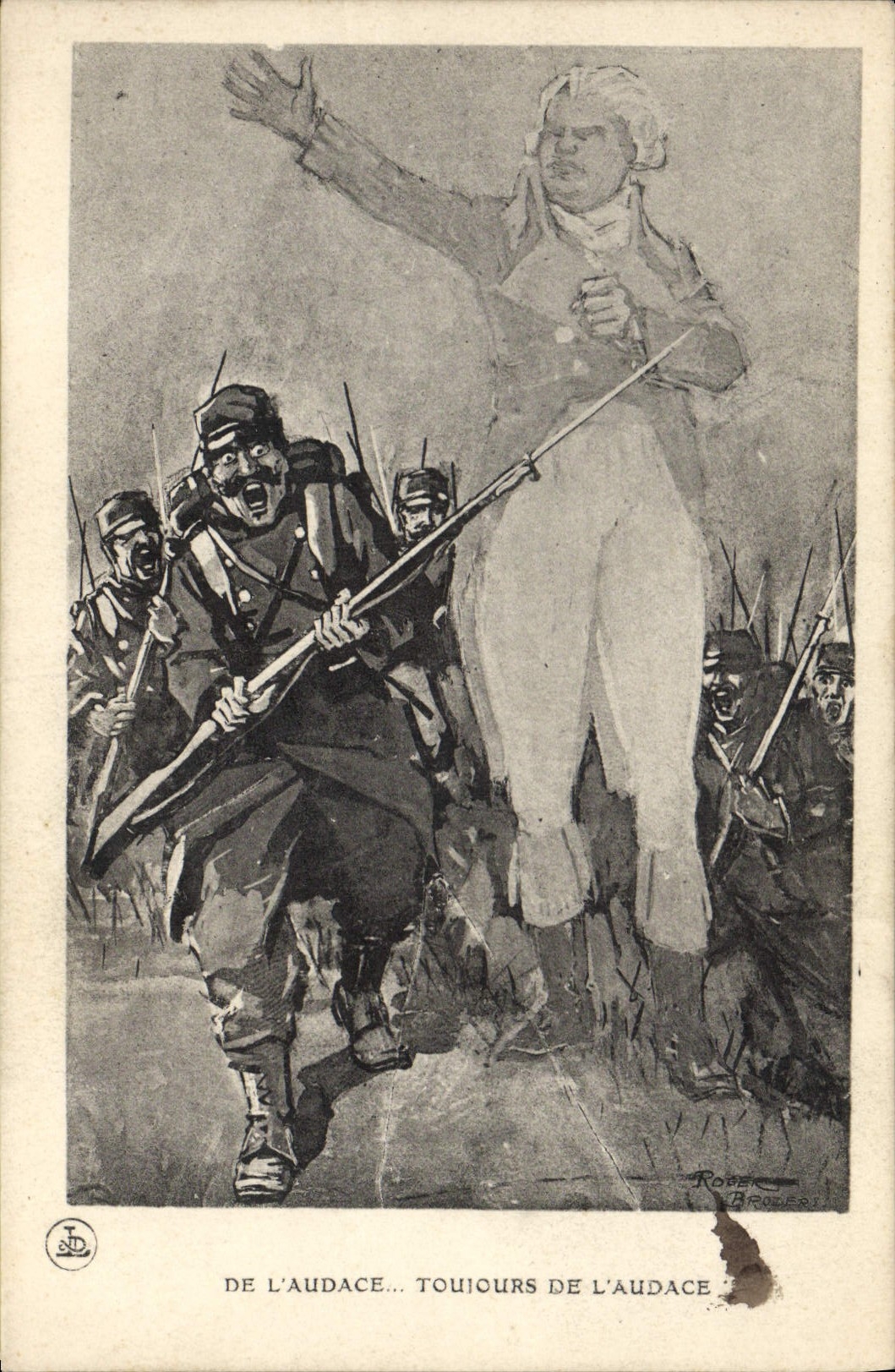 CPA Militaria De l'audace Toujours de l'audace 