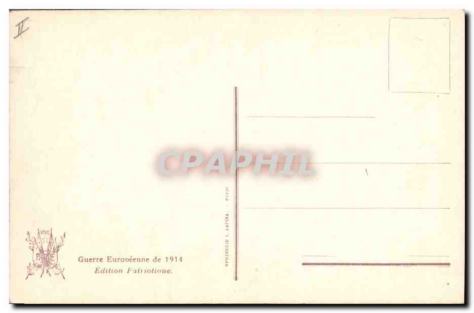 CPA Militaria La soupe des poilus Scott  — Rückseite