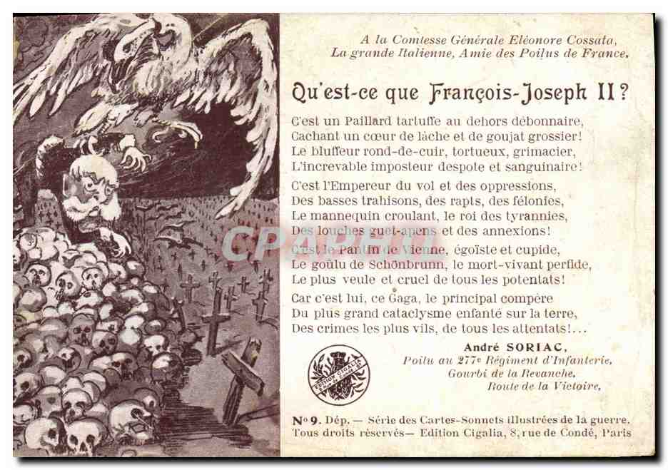 CPA Militaria Francois Joseph II Aigle 