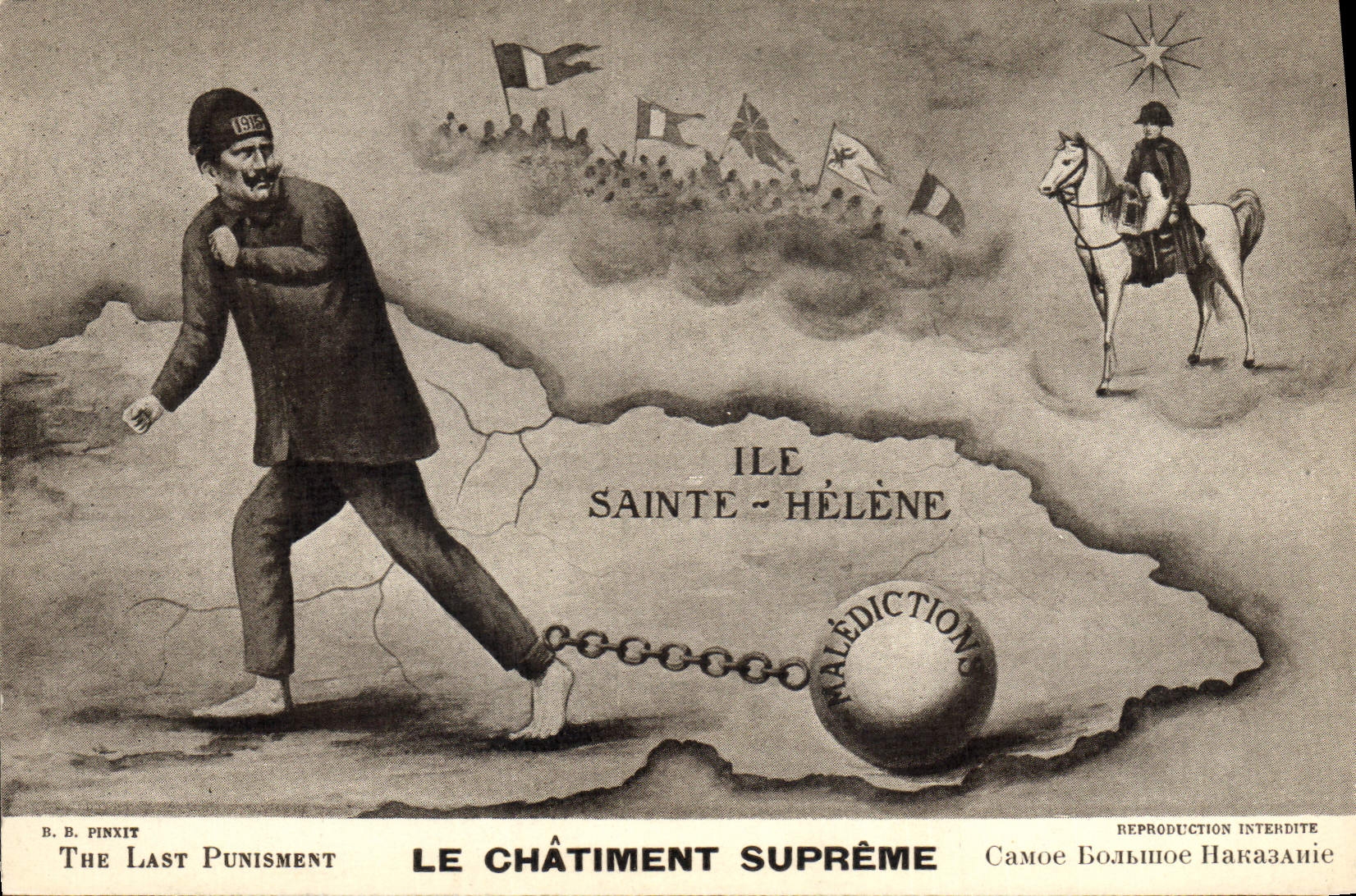 CPA Militaria Le chatiment supreme Ile Sainte Helene Napoleon 1er 