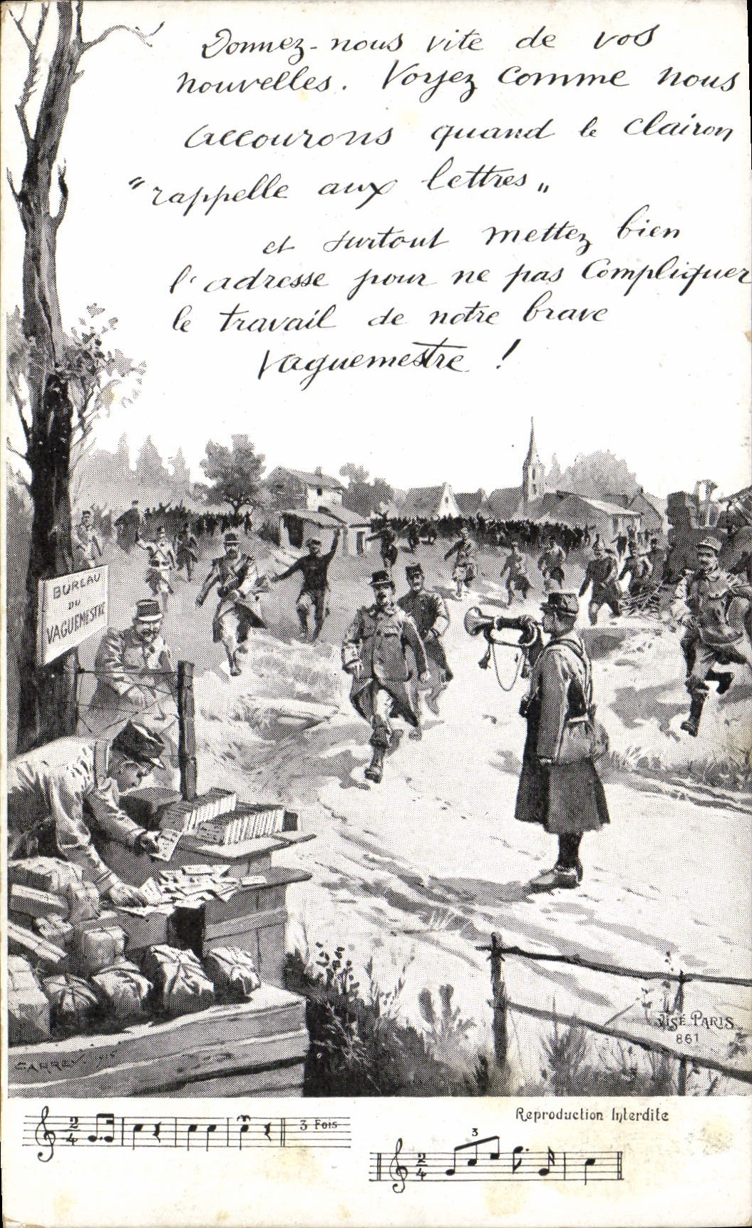 CPA Militaria Donnez vous vite de vos nouvelles 