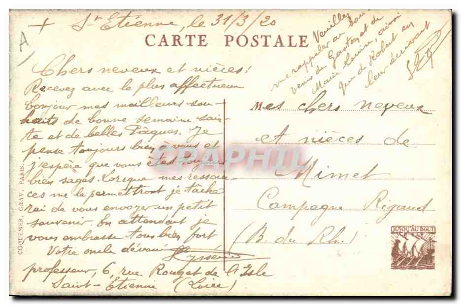 CPA Militaria Les foyers du soldat Union Franco Americaine YMCA  — Rückseite