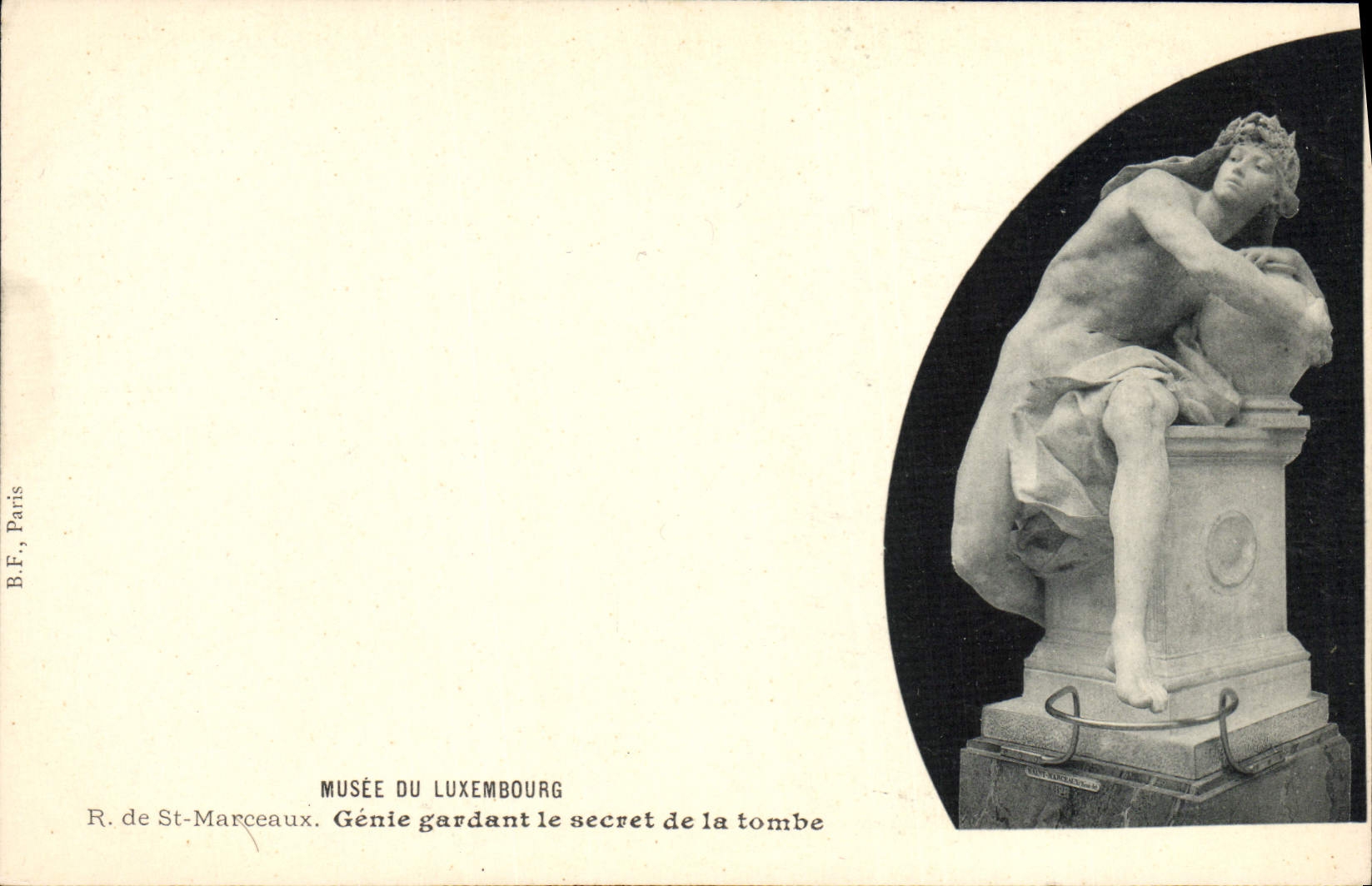 CPA Paris Musee du Luxembourg Genie gardant secret de la tombe 