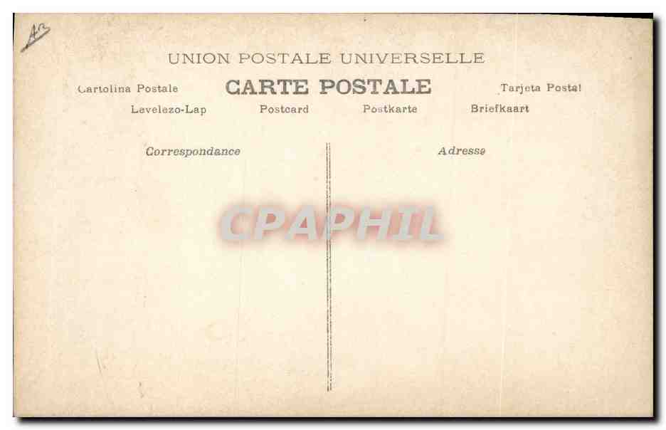 CPA Le roi du macaroni  — Verso