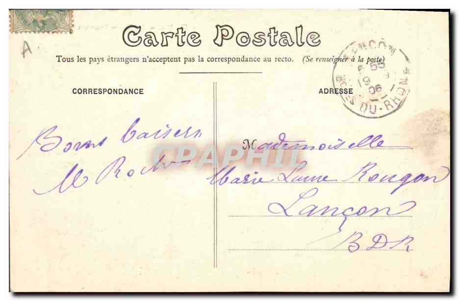 La Sarthe — Ses Jeunes Gourmets — Photo Artiste J. Baudouin, Le Mans — Verso