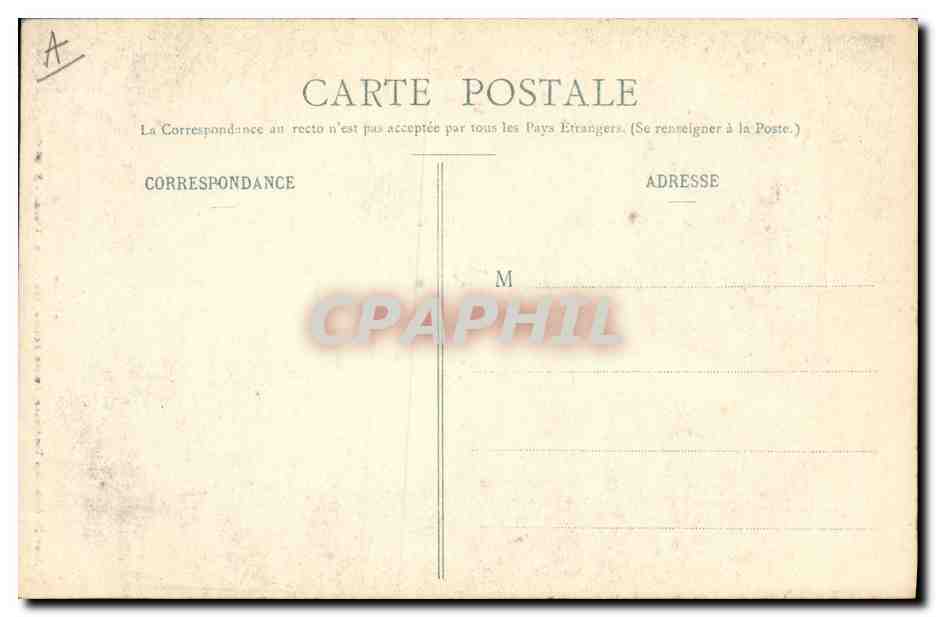 CPA Folklore Sablaise  — Verso