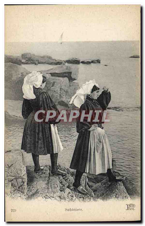 CPA Folklore Sablaises 