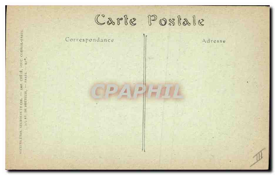 CPA Folklore Sablaises  — Verso