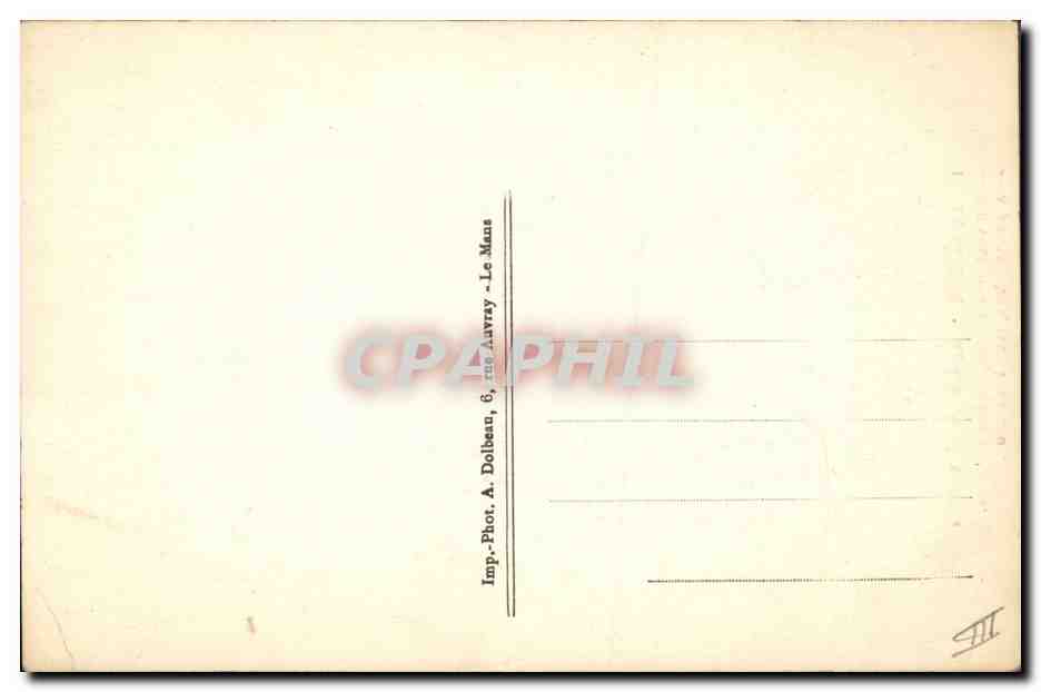 CPA Folklore La Sarthe Marchande de volailles  — Verso