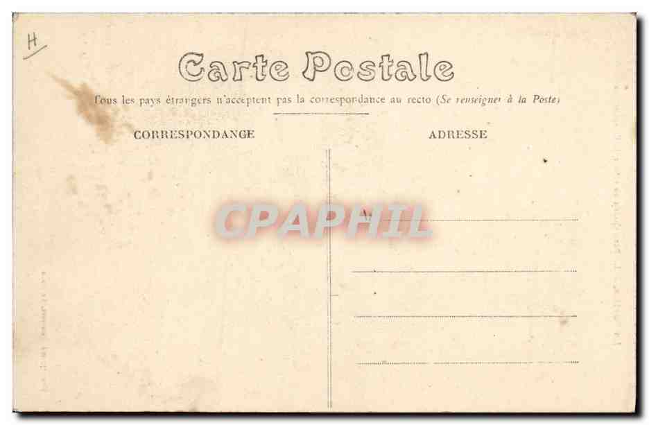 CPA Folklore La Sarthe Le Pere Queru au retour de l'Assemblee  — Verso