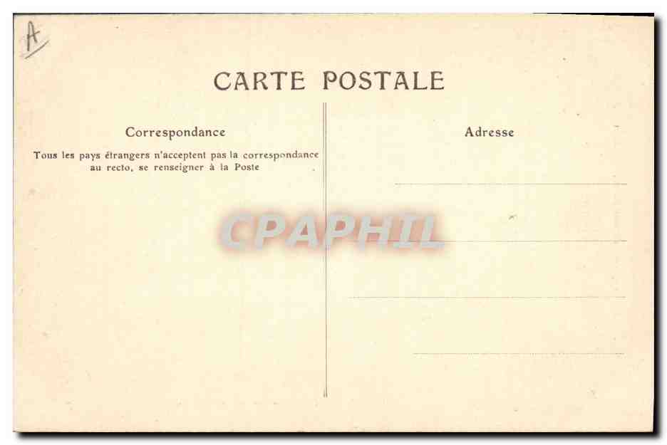 CPA Folklore Costume Poitevin Grisette de Niort  — Verso