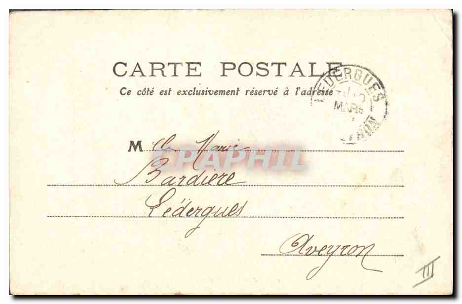CPA Folklore Parthenay Costume de deuil  — Verso