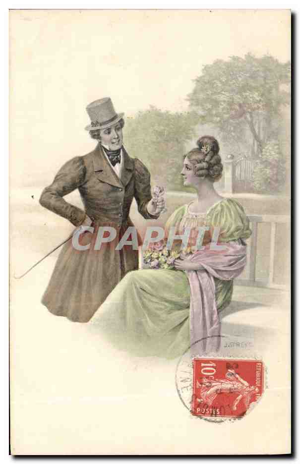 CPA Fantaisie Illustrateur Femme 