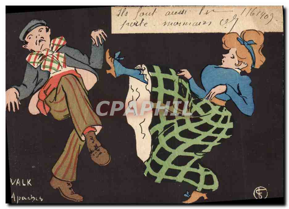 CPA Fantaisie Illustrateur Cake Walk Chez les Apaches 