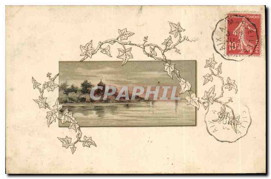 CPA Fantaisie Illustrateur Paysage 