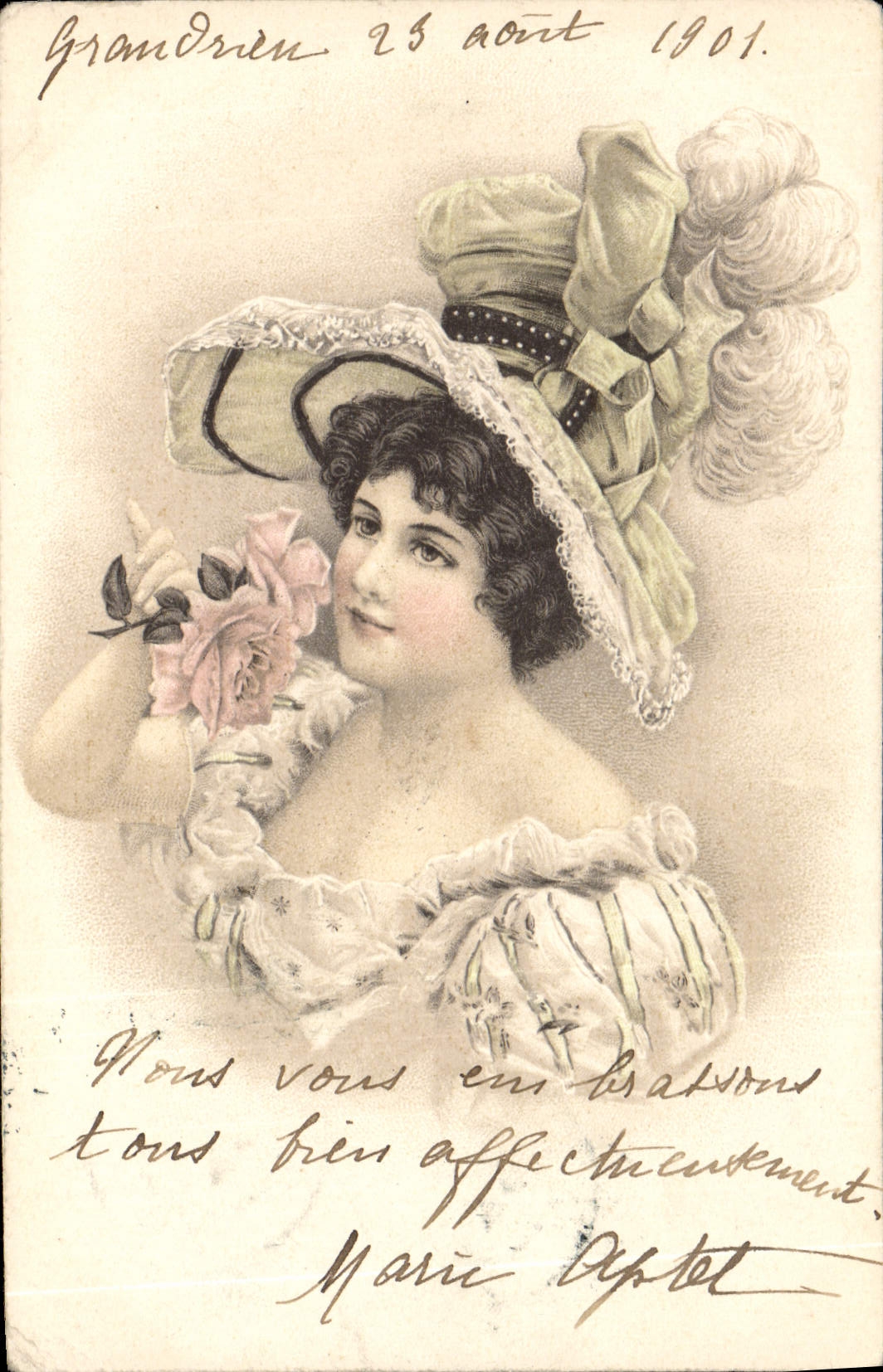 CPA Fantaisie Illustrateur Femme