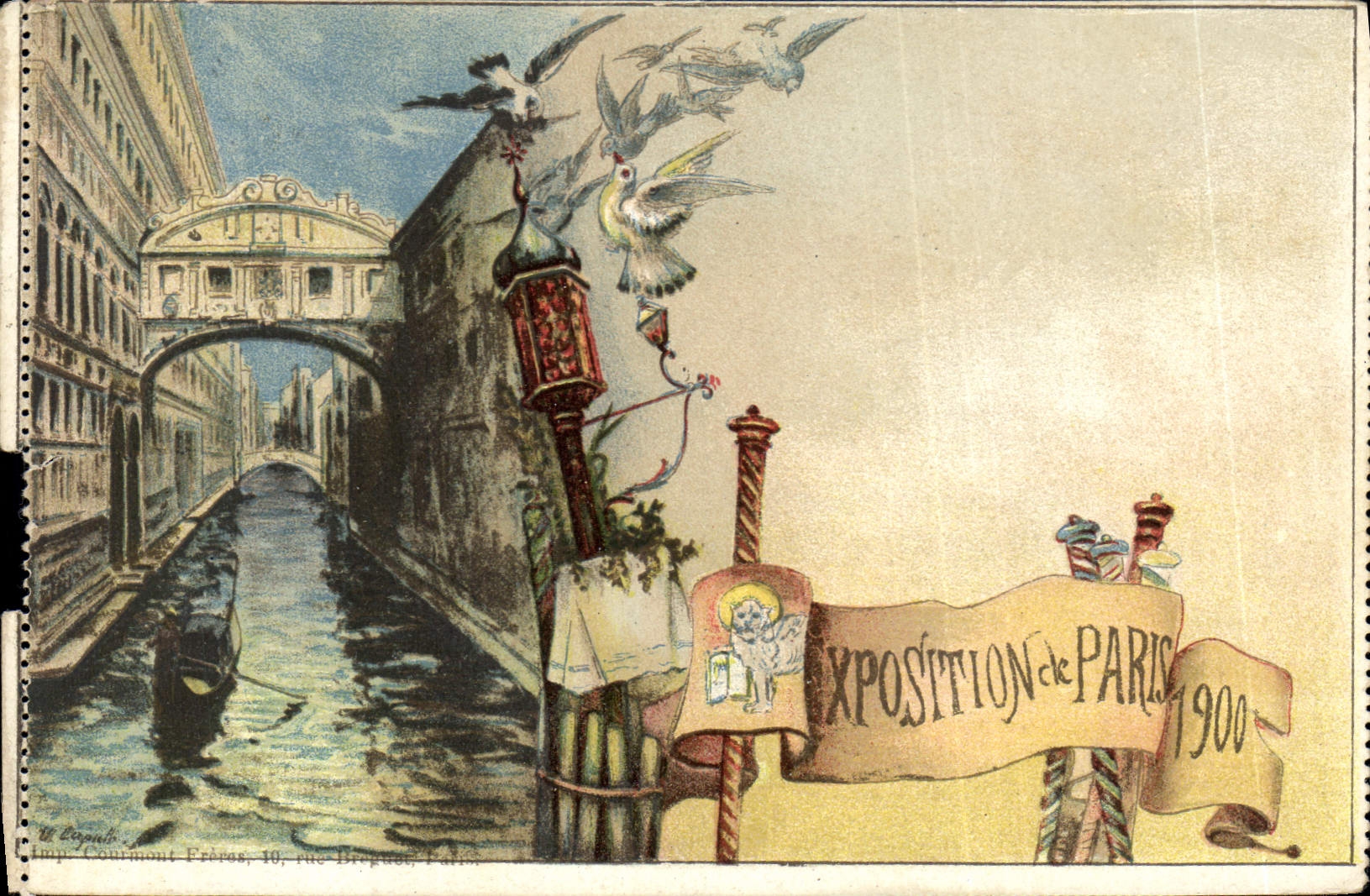 CPA Fantaisie Illustrateur Exposition de Paris 1900 Venise 