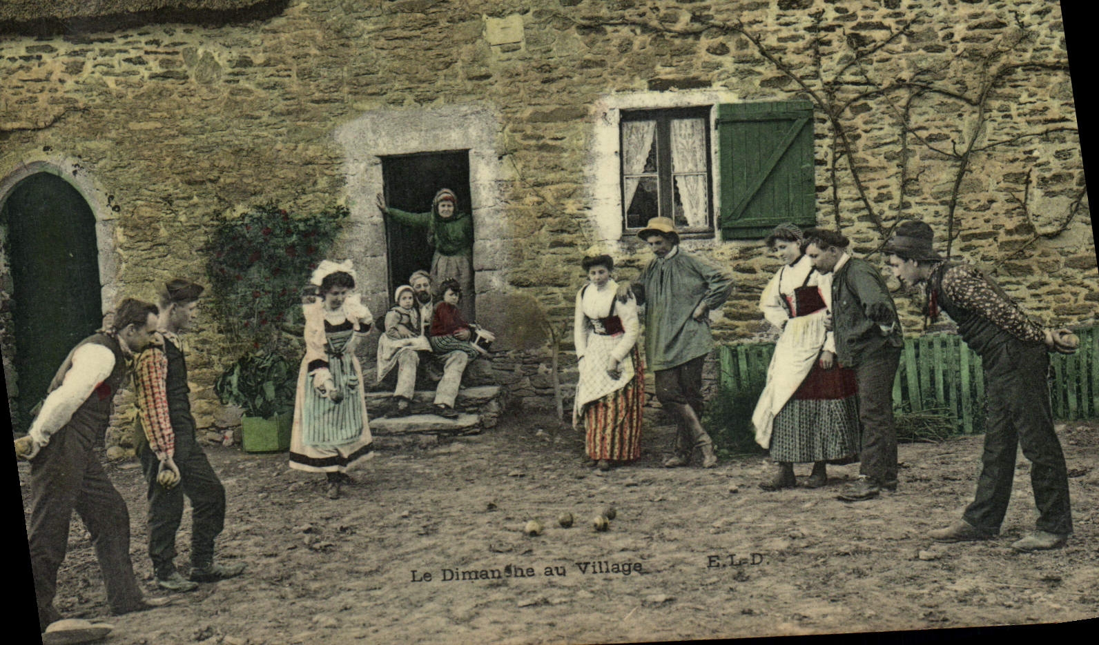 CPA Petanque Le Dimanche au village 