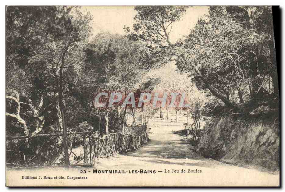 CPA Petanque Montmirail Le jeu de boules 