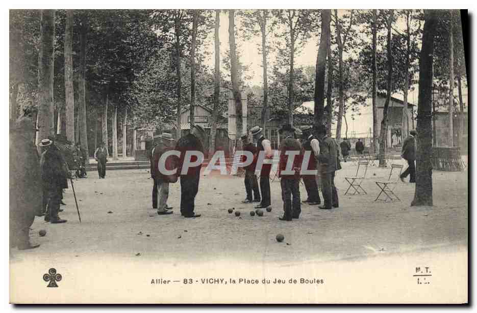 CPA Petanque Vichy La place du jeu de boules TOP 