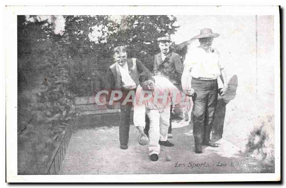 CPA Petanque Jeu de boules 