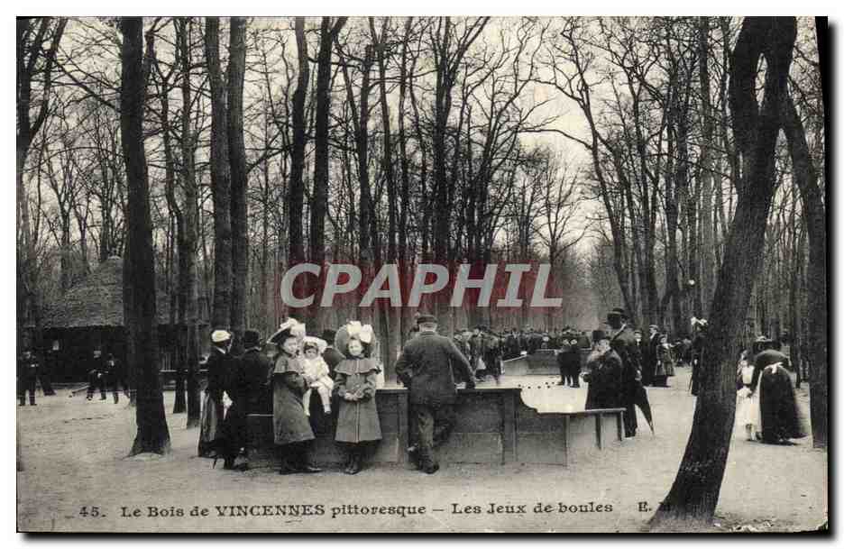 CPA Petanque Paris Bois de Vincennes Les jeux de boules Enfants TOP 