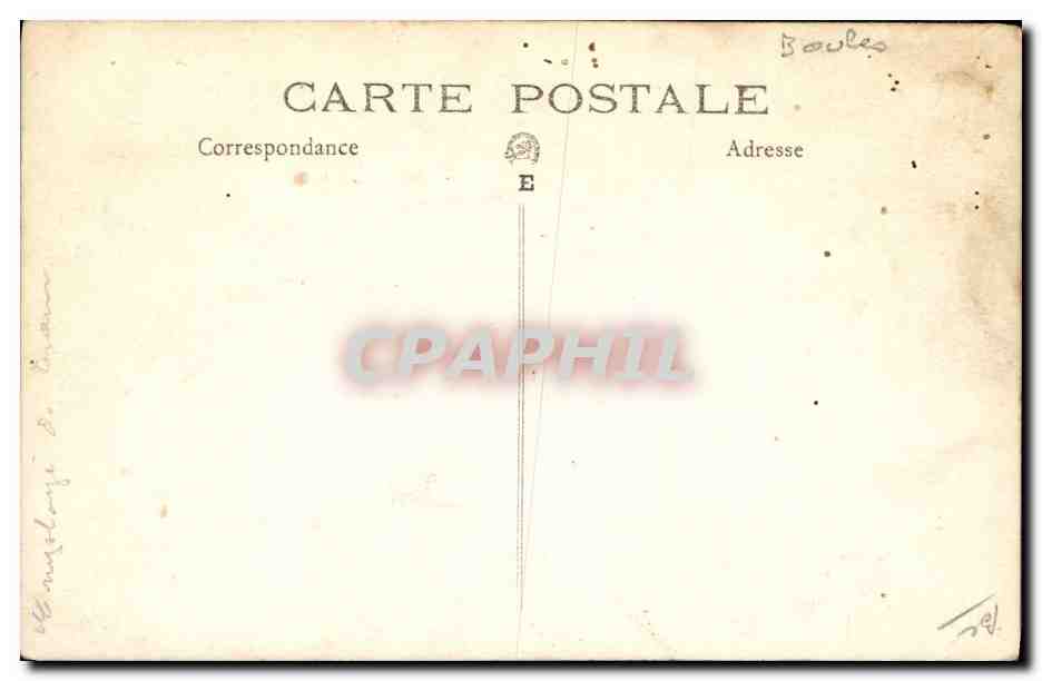 CARTE PHOTO Petanque Jeu de boules  — Rückseite